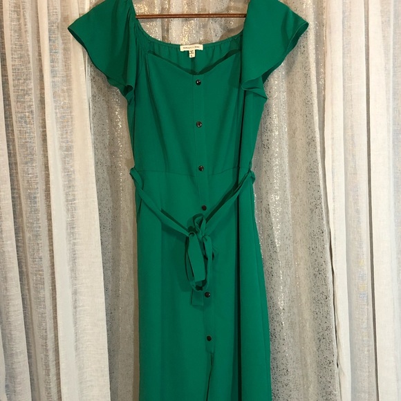 Sophia + Zeke Kelley Green Short Sleeve Dress - Picture 15 of 16
